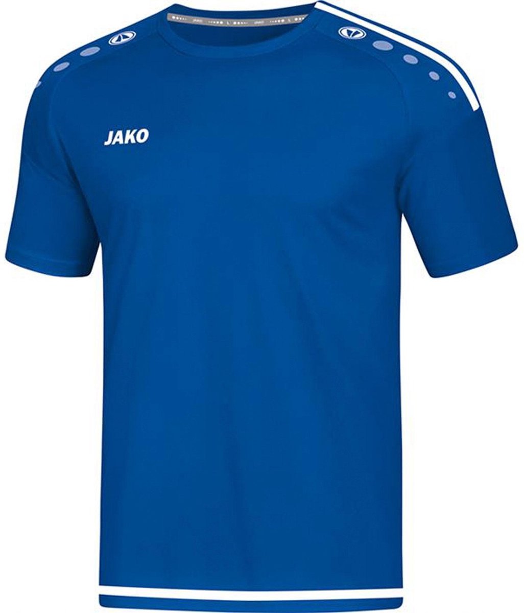 Jako Striker 2.0 Shirt Korte Mouw Kinderen - Royal / Wit | Maat: 128