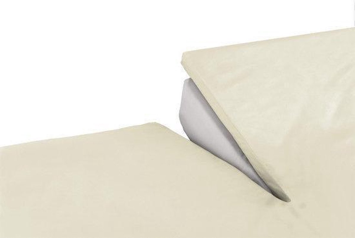 Topcover katoen 200 x 200 Silver Sand BI - inkeping enkel ( tot 8 cm ) Nightkiss