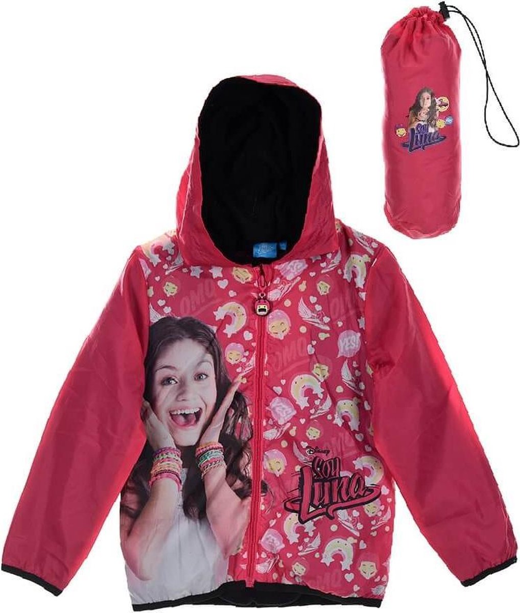 Soy Luna jas/jack - windbreaker maat 116 Fuchsia