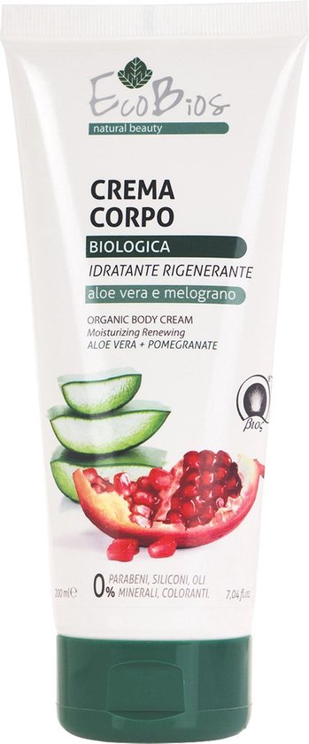 Bodylotion voor extreem droge huid – Aloevera en granaatappel (200 ml)