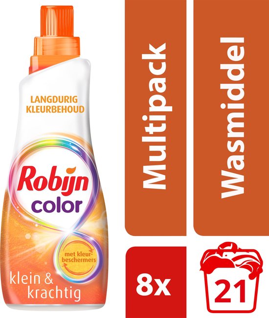 Robijn Klein & Wasmiddel Color 21 x 8 wasbeurten | bol.com