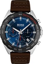 Hugo Boss HB1513663 INTENSITY - Polshorloge - Leer - Bruin - Ø 44 mm