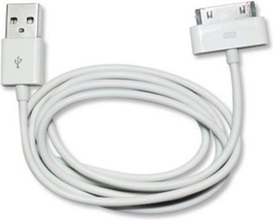 Originele Apple iPhone 4 / 4S kabel: MA591G/B wit bol.com