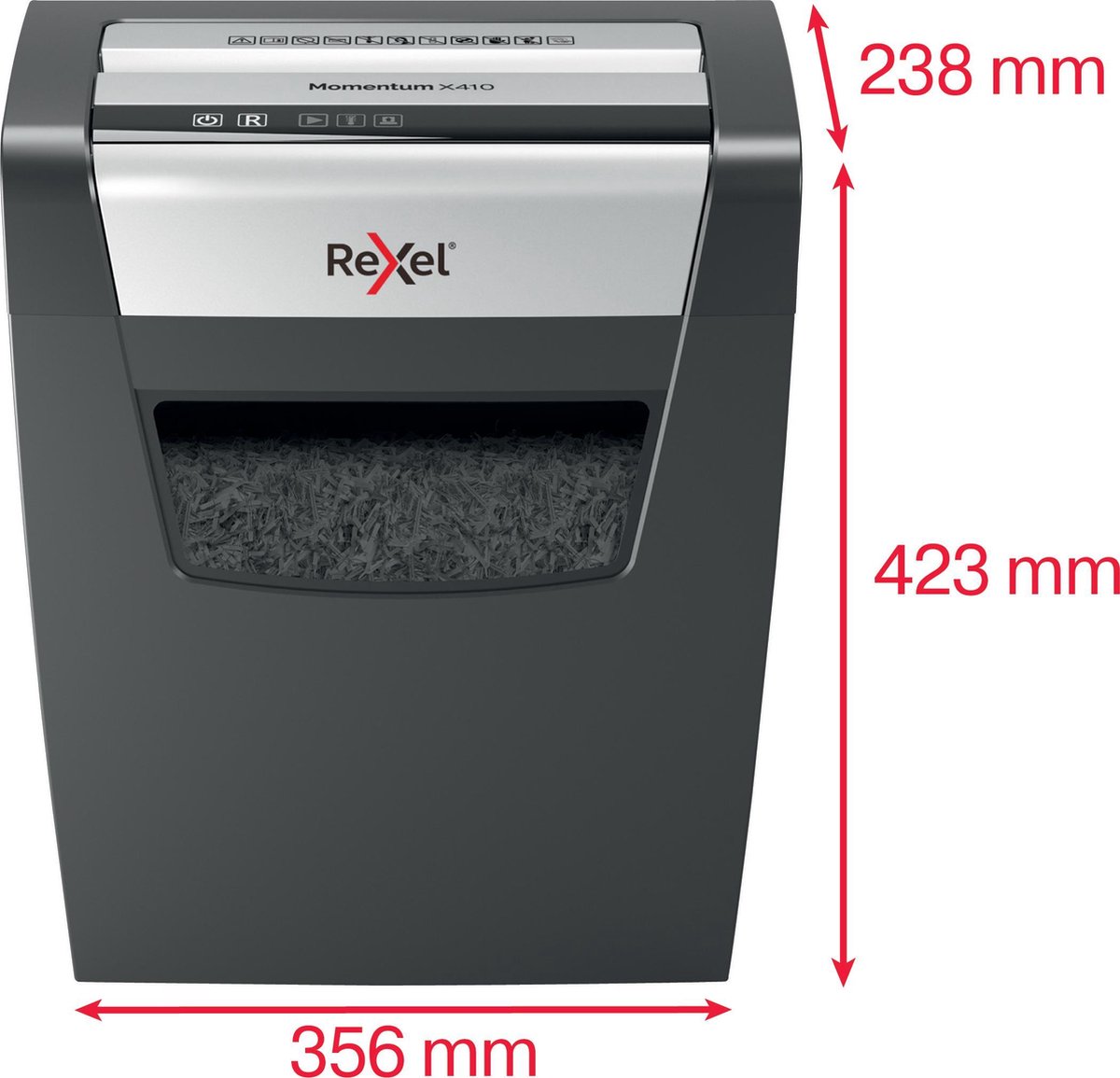 Rexel Momentum X410 Papierversnipperaar - P4 Snippers thumbnail 3