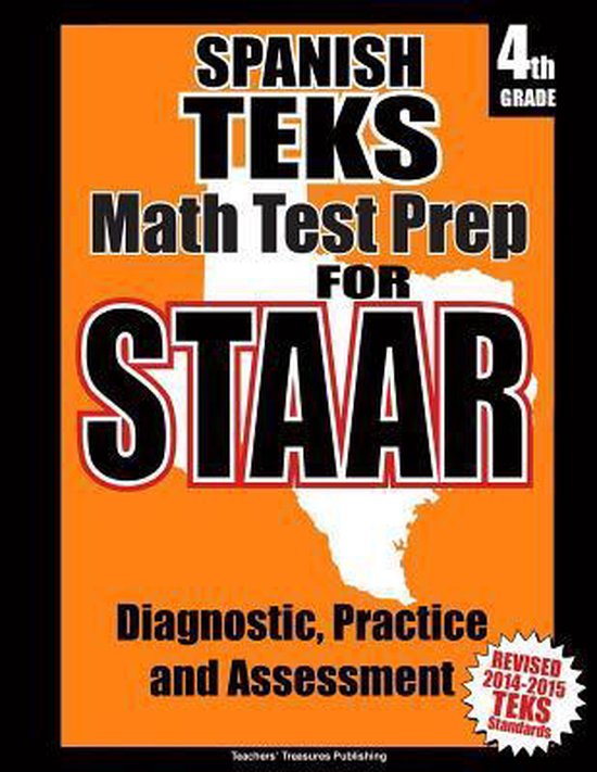 Spanish TEKS 4th Grade Math Test Prep for STAAR - cover