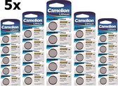 25 Stuks (5 Blisters a 5st) - Camelion CR2025 3v lithium knoopcel batterij
