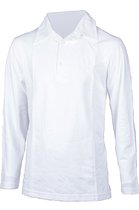 Piva schooluniform polo lange mouwen  jongens - wit - maat L/40