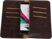 Mocca Pull-up Large Pu portemonnee wallet voor LG X Screen