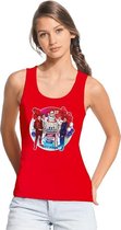 Rood Toppers in concert 2019 officieel tanktop/ mouwloos shirt dames - Officiele Toppers in concert merchandise M