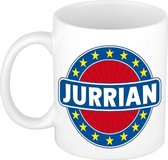 Jurrian naam koffie mok / beker 300 ml  - namen mokken