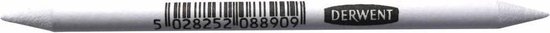Derwent papieren doezelaar, wit, met barcode en merknaam.