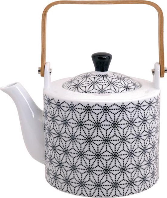 Foto: Tokyo design studio nippon black theepot 1 3 liter in fraaie geschenkdoos theepot met uitneembaar theefilter