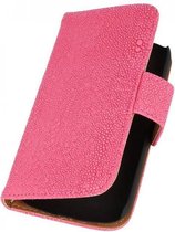 Devil Booktype Wallet Case Hoesjes voor Galaxy Star Pro S7262 Roze