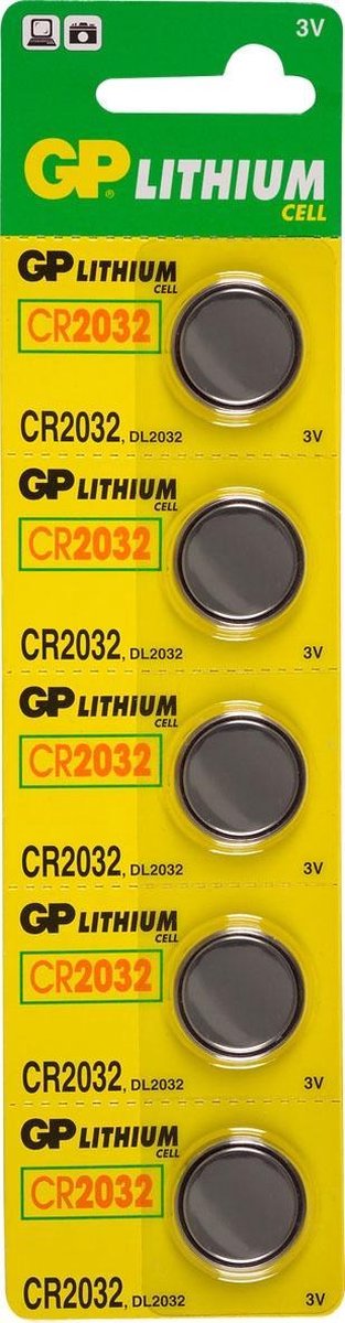 Doosje GP CR2032 DL2032 3v Lithium batterijen 20x 5 stuks