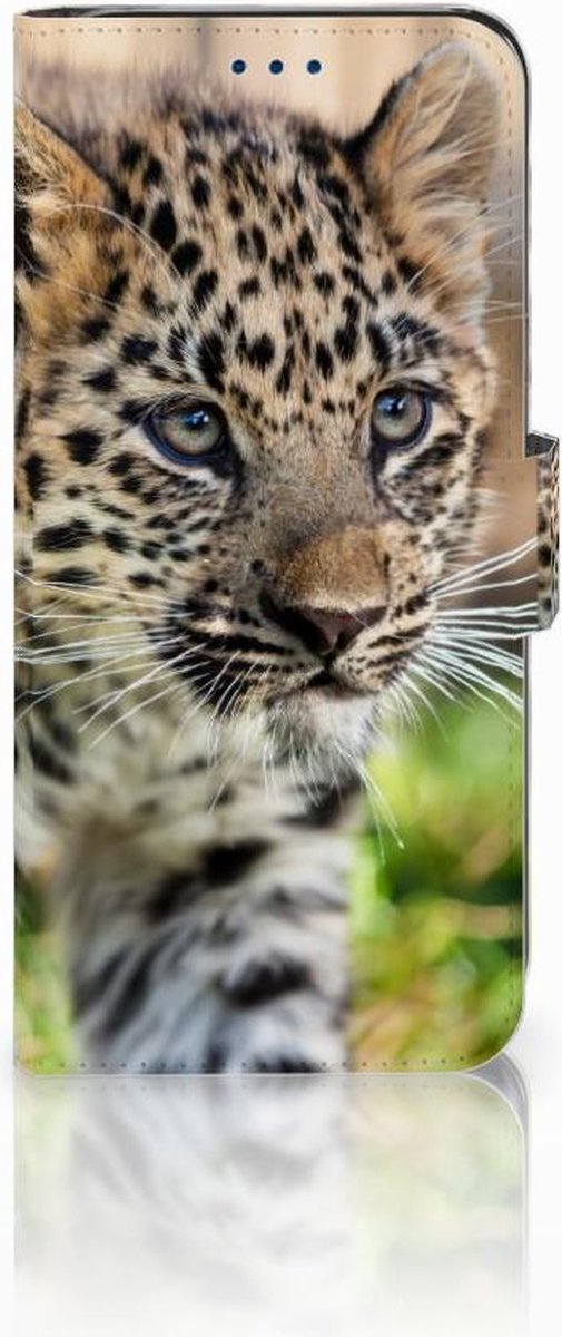Samsung Galaxy S8 Telefoonhoesje met Pasjes Baby Luipaard