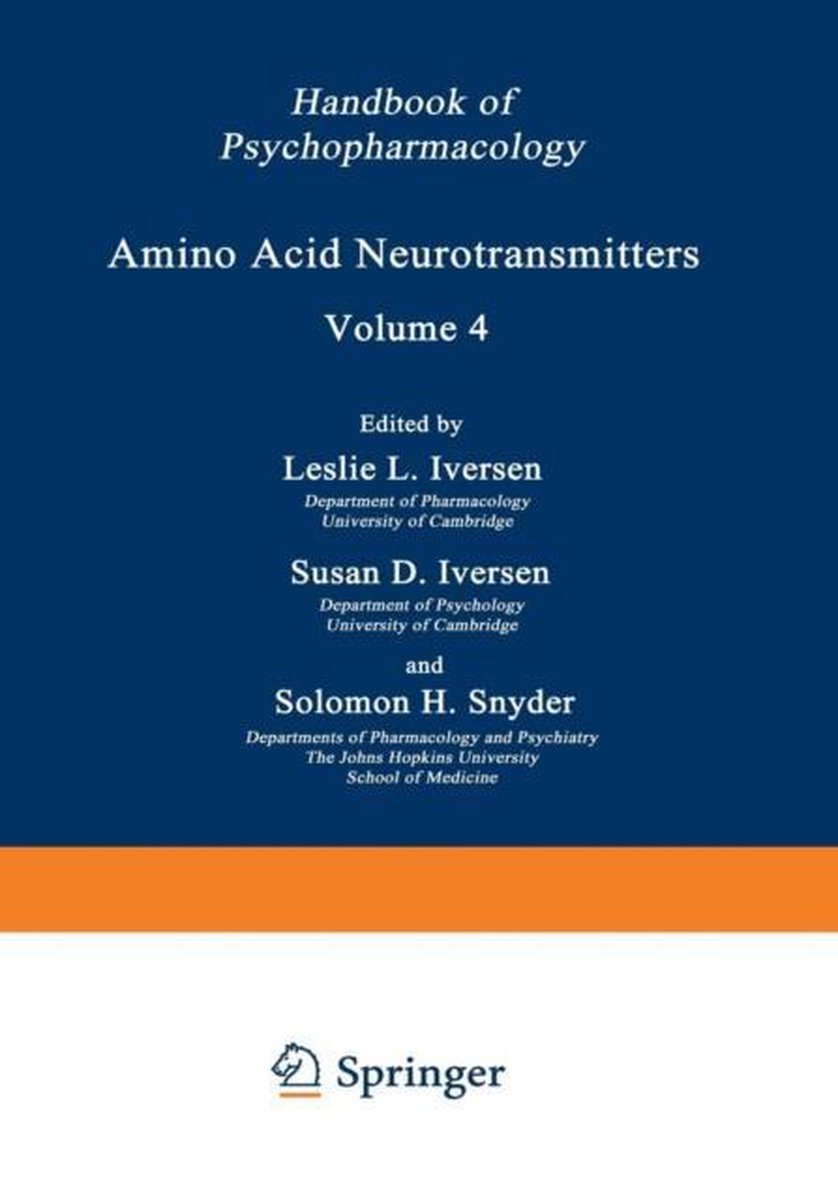 Amino Acid Neurotransmitters 9781468431766 Livres bol.