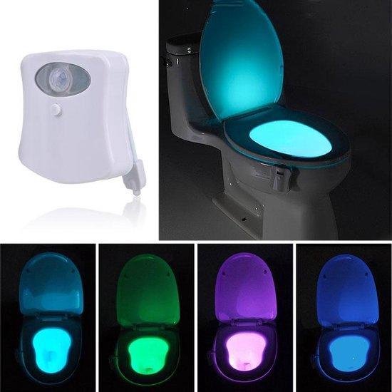 bol com led lamp voor in de toilet met bewegingssensor en 8 verschillende kleuren