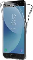 Samsung Galaxy J5 2017 Hoesje - 360 Graden Case 2 in 1 Hoes Transparant + Ingebouwde Siliconen TPU Cover Screenprotector