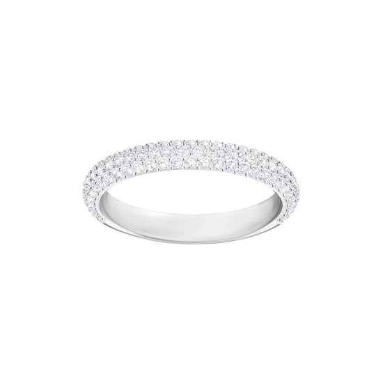 Bague en cristal de pierre Swarovski (taille 60) - Argent