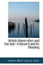 British Universities and the War