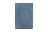 Garzini Magic Wallet Cavare met Card Sleeves RFID Leder Vintage Blauw