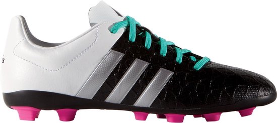 adidas ACE 15.4 FxG Voetbalschoenen - Maat 34 - Unisex -  zwart/wit/groen/roze | bol.com