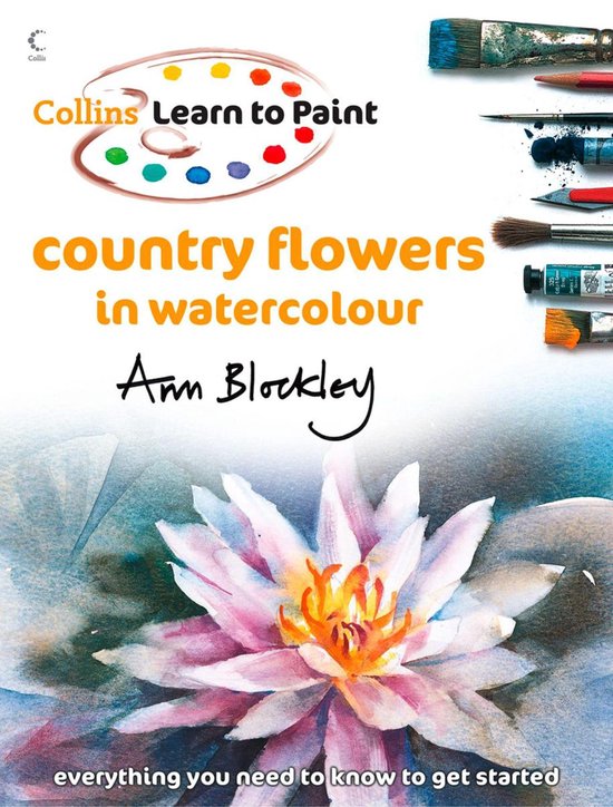 Collins Learn to Paint - Country Flowers in Watercolour - cover