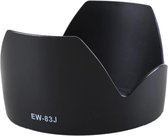 Zonnekap EW-83J voor Canon EF-S 17-55 f/2.8 IS USM met 77mm filtermaat