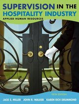 Supervision in the Hospitality Industry