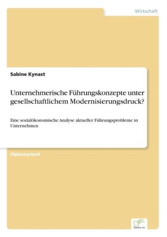 Unternehmerische Führungskonzepte unter gesellschaftlichem  ... - cover