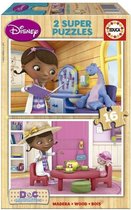 Educa HOUT: Knuffeldokter - 2 x 16 stukjes