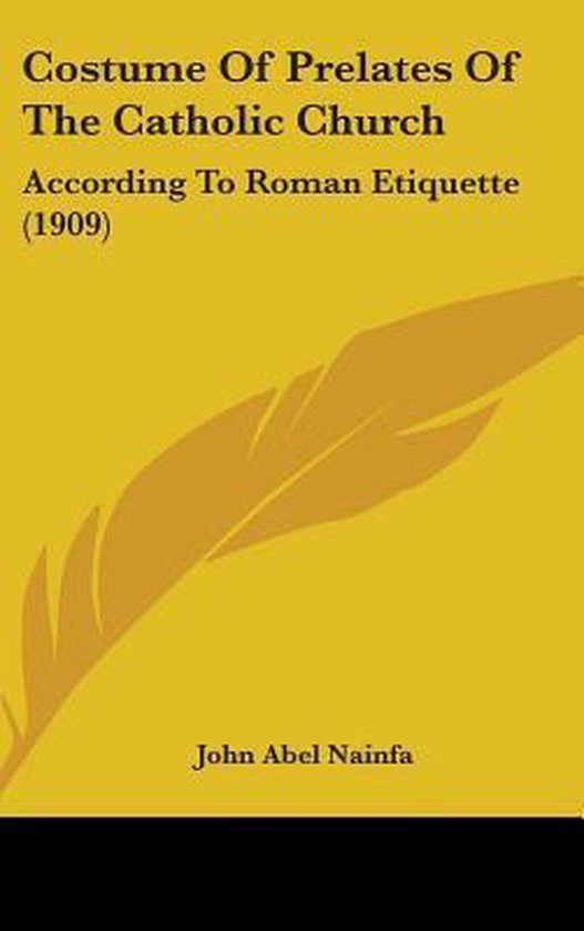 Costume of Prelates of the Catholic Church - cover
