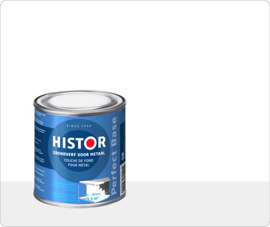 Histor Perfect Base Grondverf voor Metaal 0,25 liter - Wit | bol.com