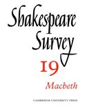 Shakespeare SurveySeries Number 19- Shakespeare Survey