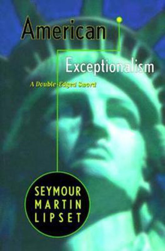 Boekomslag: "American Exceptionalism" met de Statue of Liberty op de achtergrond.
