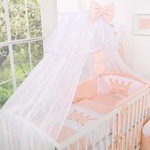 My Sweet Baby Hemeltje - Rounds Voile Wit/Poederroze