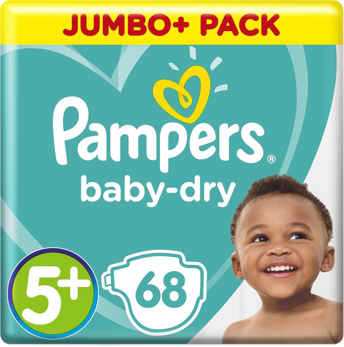 Pampers Baby Dry Luiers - maat 5+ - 68 stuks