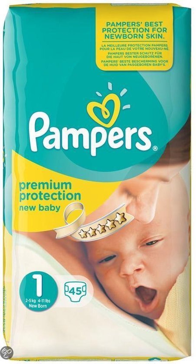 Pampers New Baby Maat 1 met urine indicator Midpak 45 stuks | bol.com