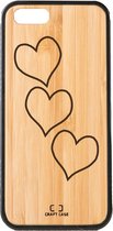 Bamboe telefoonhoesje Hearts - Craft Case - Iphone 5