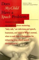 Does My Child Have a Speech Problem?