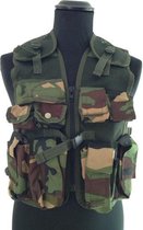 Kinder tactical vest leger camouflage