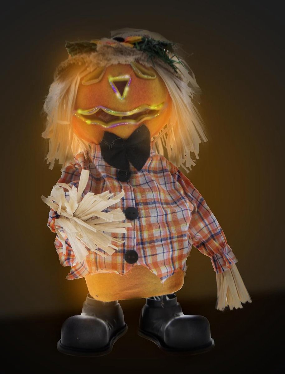 halloweenpopjes met licht - 4 stuks - Feestdecoratievoorwerp