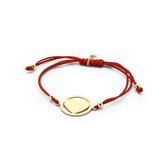CO88 Collection Beloved 8CB 90181 Armband met Stalen Elementen - Hart - One-size - Rood