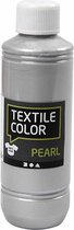 Creotime Textil Color Pearl Tissu Peinture Argent - 250 ml