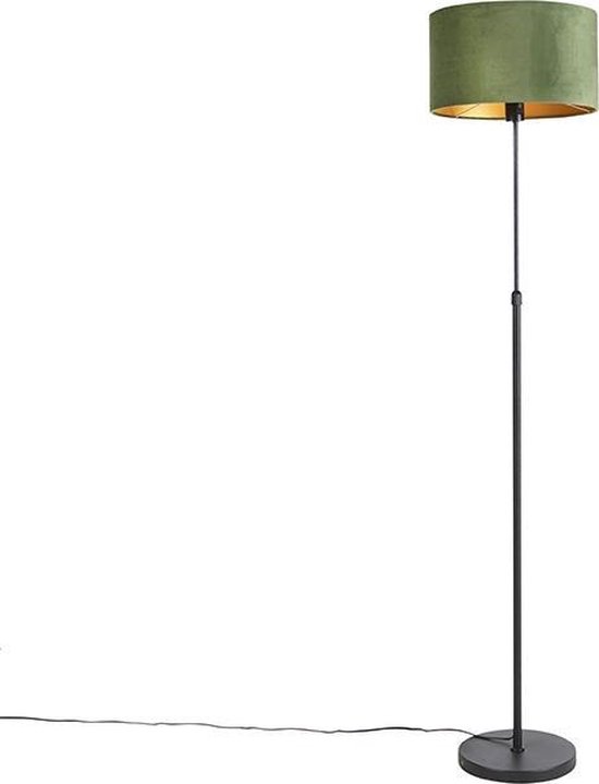 QAZQA parte fl - Vloerlamp | Staande Lamp met kap - 1 lichts - H 1675 mm -... | bol.com