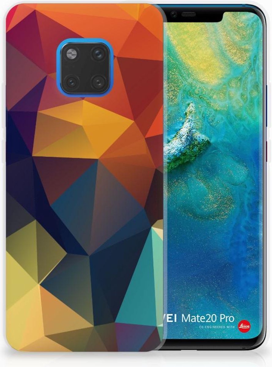 Huawei Mate 20 Pro TPU Hoesje Polygon Color