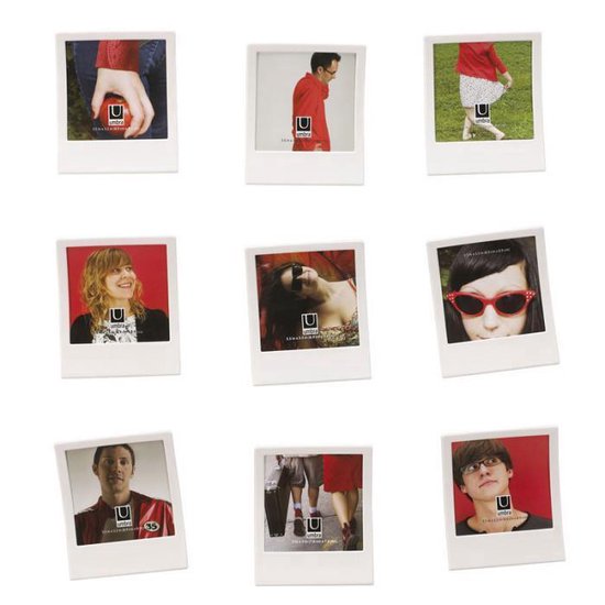 Umbra set van 9 fotolijstjes polaroid Snap | bol.com