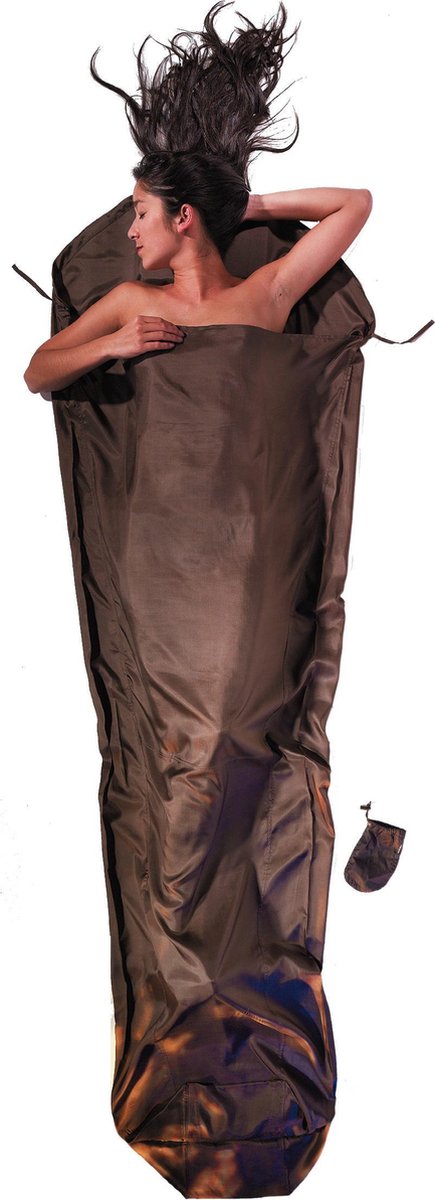 Cocoon Mummyliner - Lakenzak - Zijde - Bruin