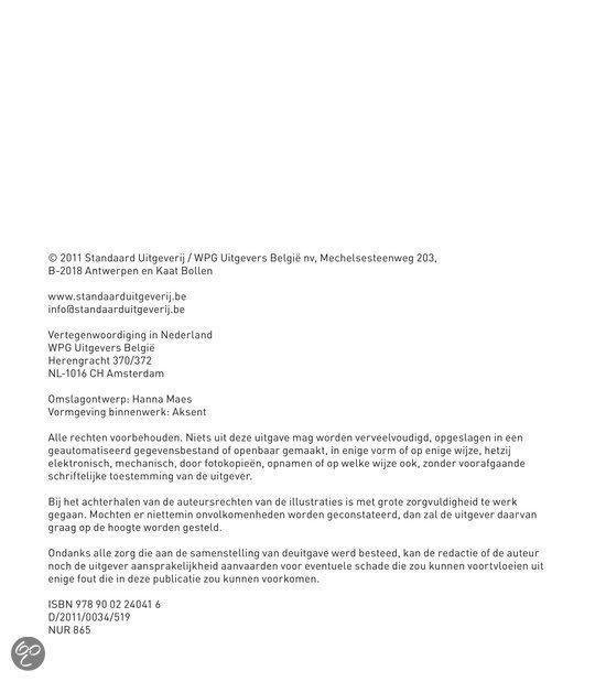 Pagina met copyrightinformatie en ISBN.