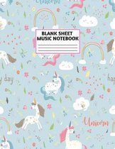 Blank Sheet Music Notebook